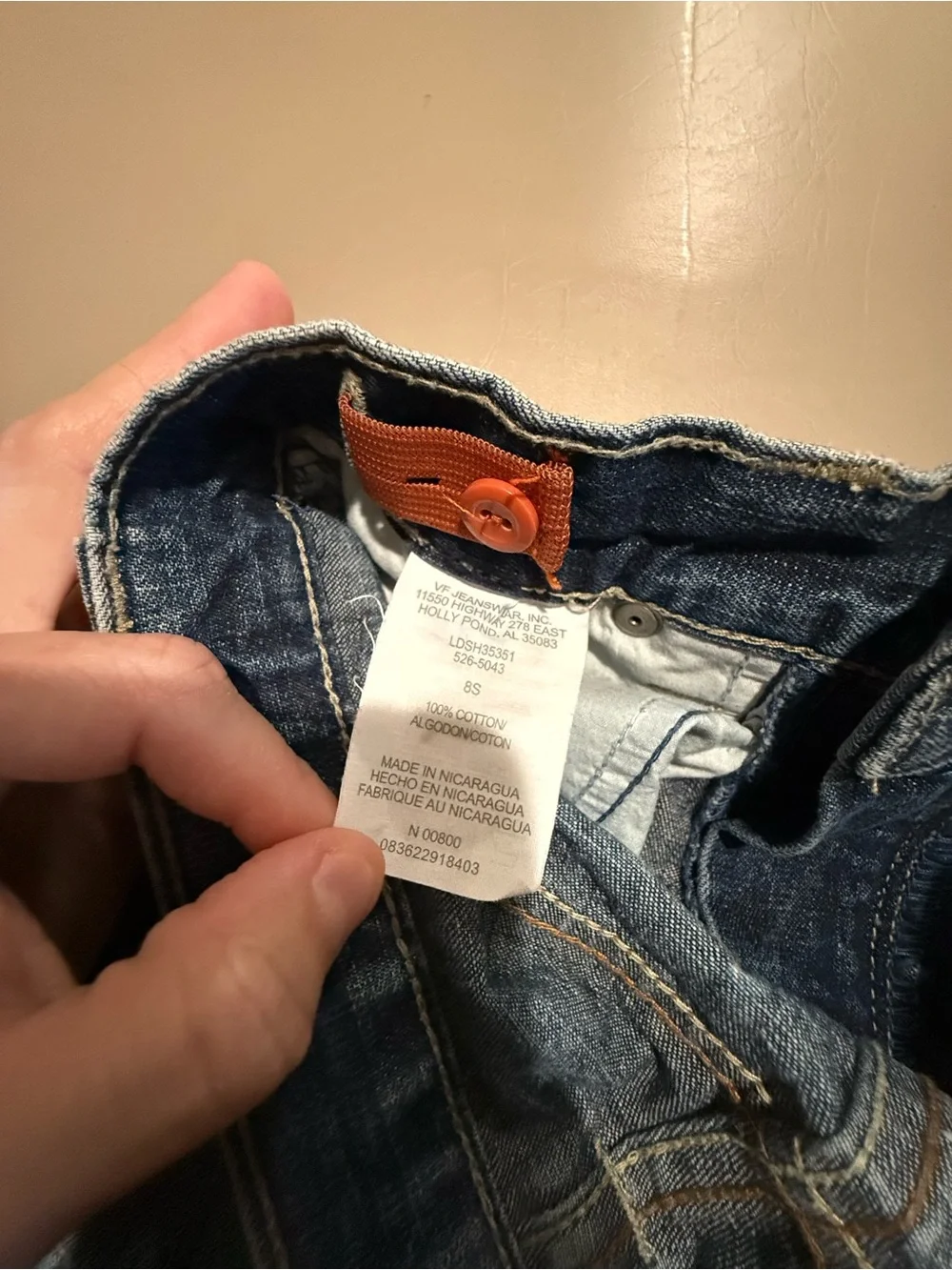 Vintage Kids Lee Authentic Denim shorts Size 8S
